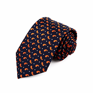 逗號印花時尚休閑領帶