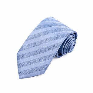 淺藍色斜紋商務領帶